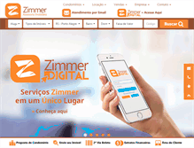 Tablet Screenshot of imobiliariazimmer.com.br